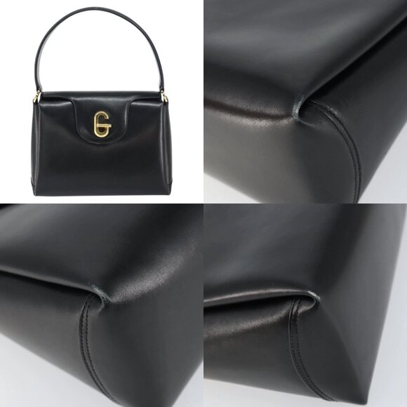 GUCCI Hand Bag Leather Black Gold 406 000 1080 Auth ep12203 - Picture 13 of 15